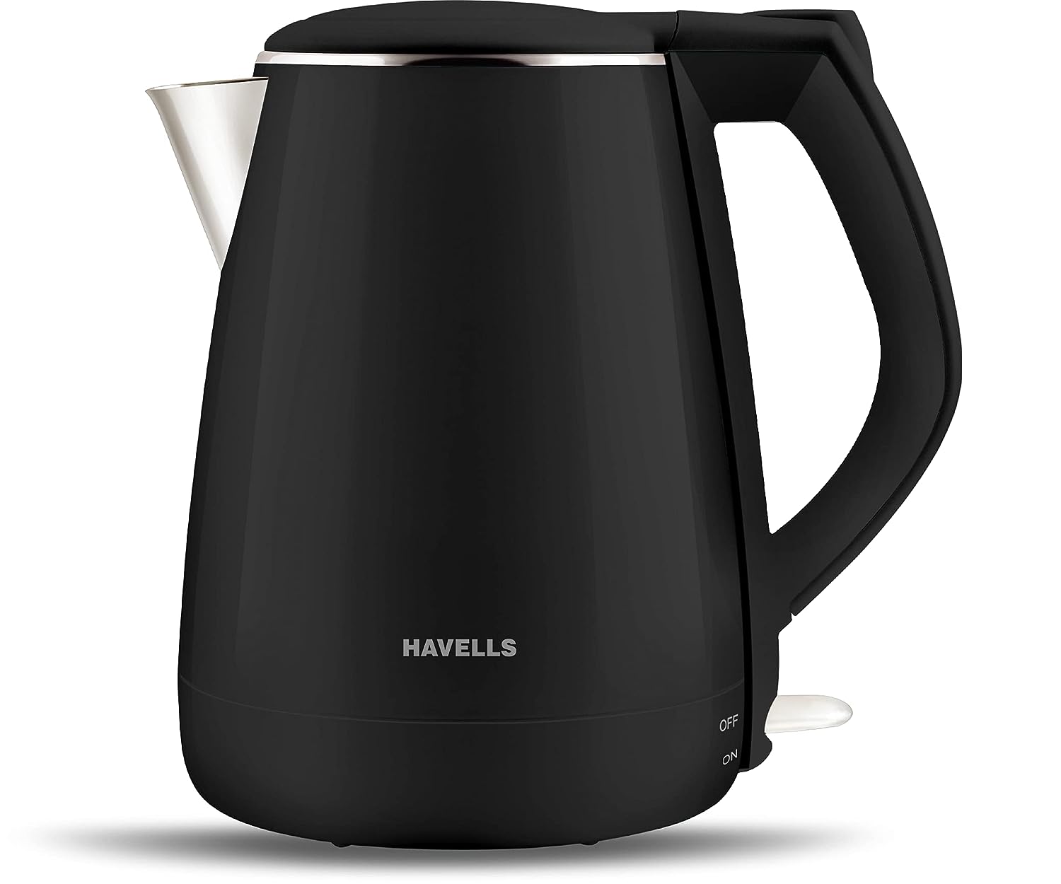 Havells Instanio 3-Litre Instant Geyser (White/Blue) & Aqua Plus 1.2 litre Double Wall Kettle / 304 Stainless Steel Inner Body/Cool touch outer body/Wider mouth