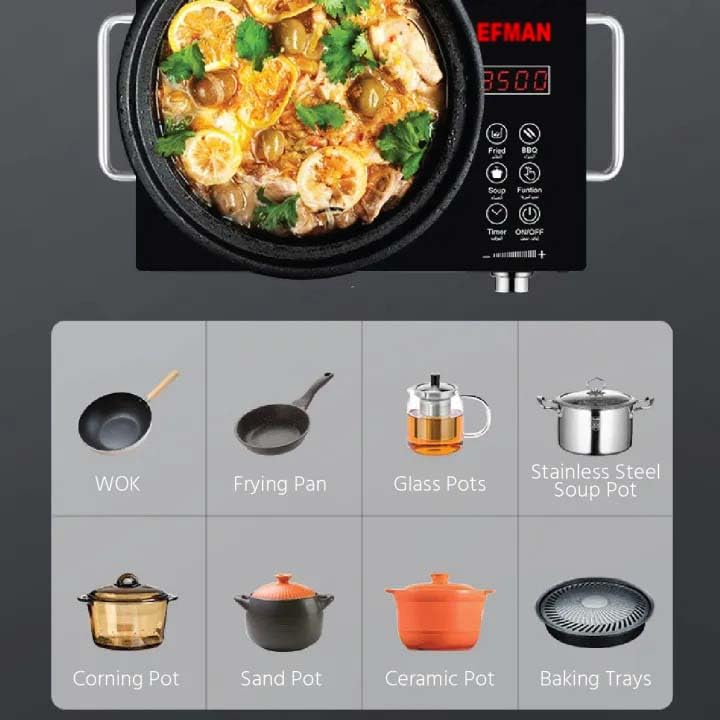 Chefman Premium 2200W Infrared Induction