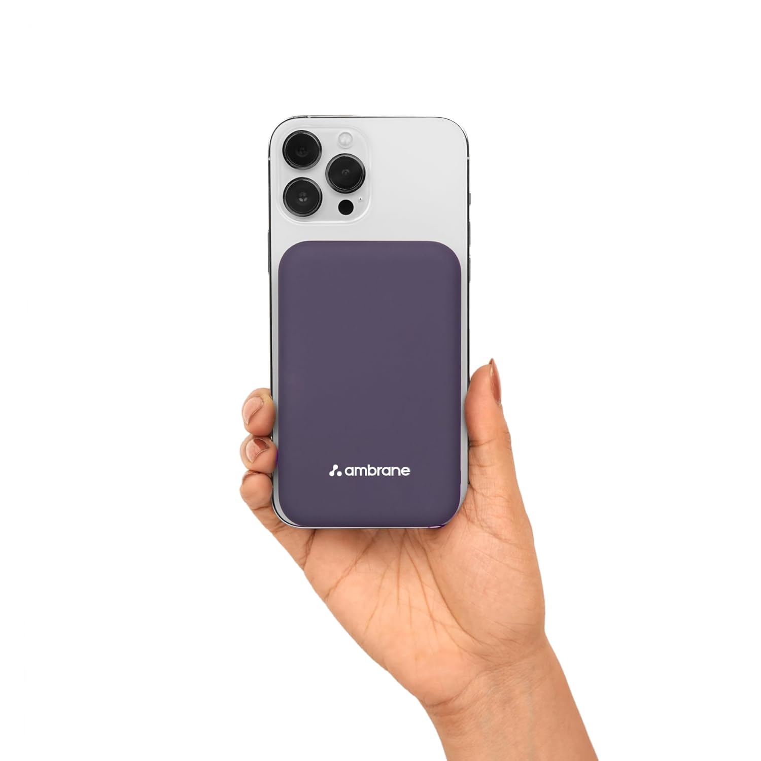 Ambrane 10000mAh MagSafe Wireless Power Bank | Fast Charging Compatible with iPhone & More