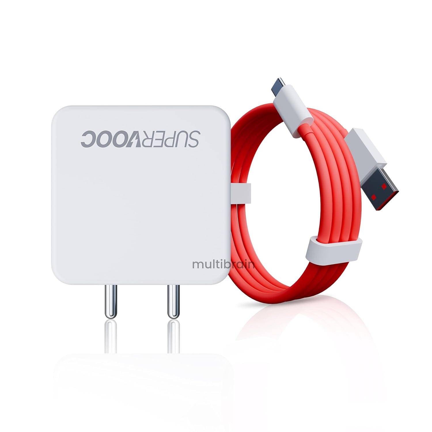 65W SUPERVOOC Fast Charger with Type-C Cable | Ultra-Fast Charging Adapter for Smartphones & Devices