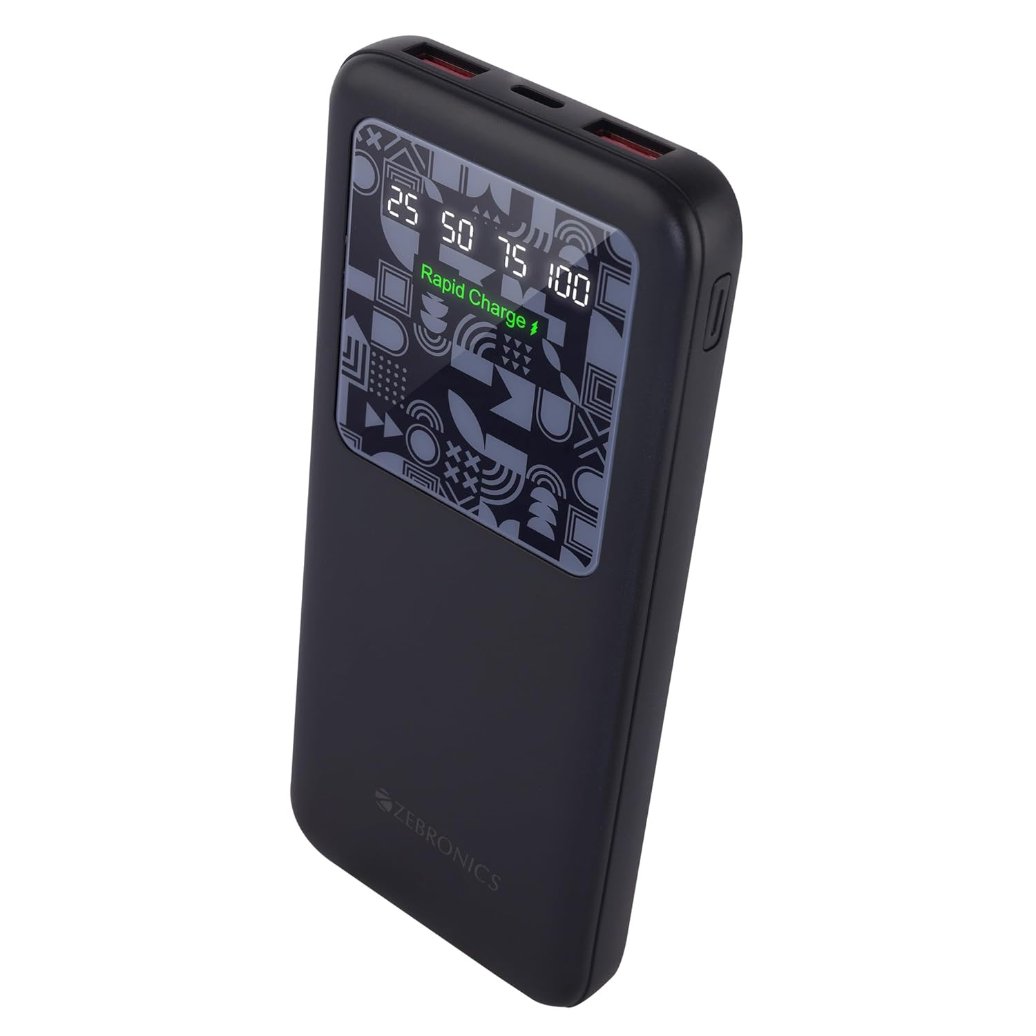 ZEBRONICS MB10000S15 Power Bank | 10000mAh Capacity | Compact & Efficient Charging