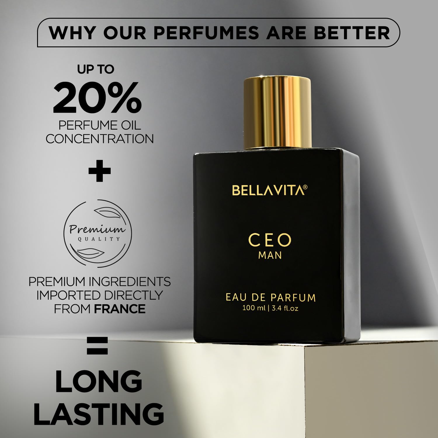 Bella Vita Luxury Ideal Men Combo – Pack of 2 Premium Long-Lasting Woody Fragrance Perfumes for Him