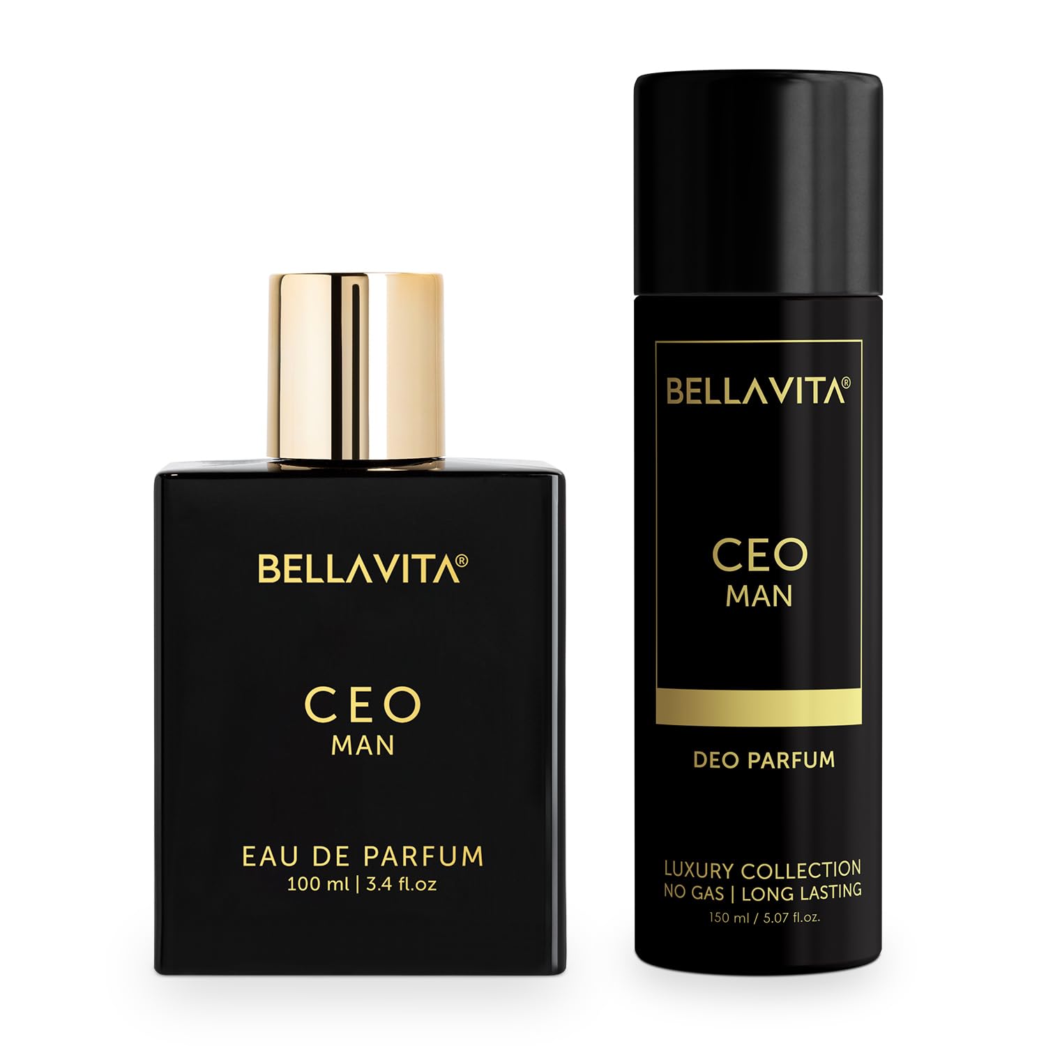 Bella Vita Luxury Ideal Men Combo – Pack of 2 Premium Long-Lasting Woody Fragrance Perfumes for Him