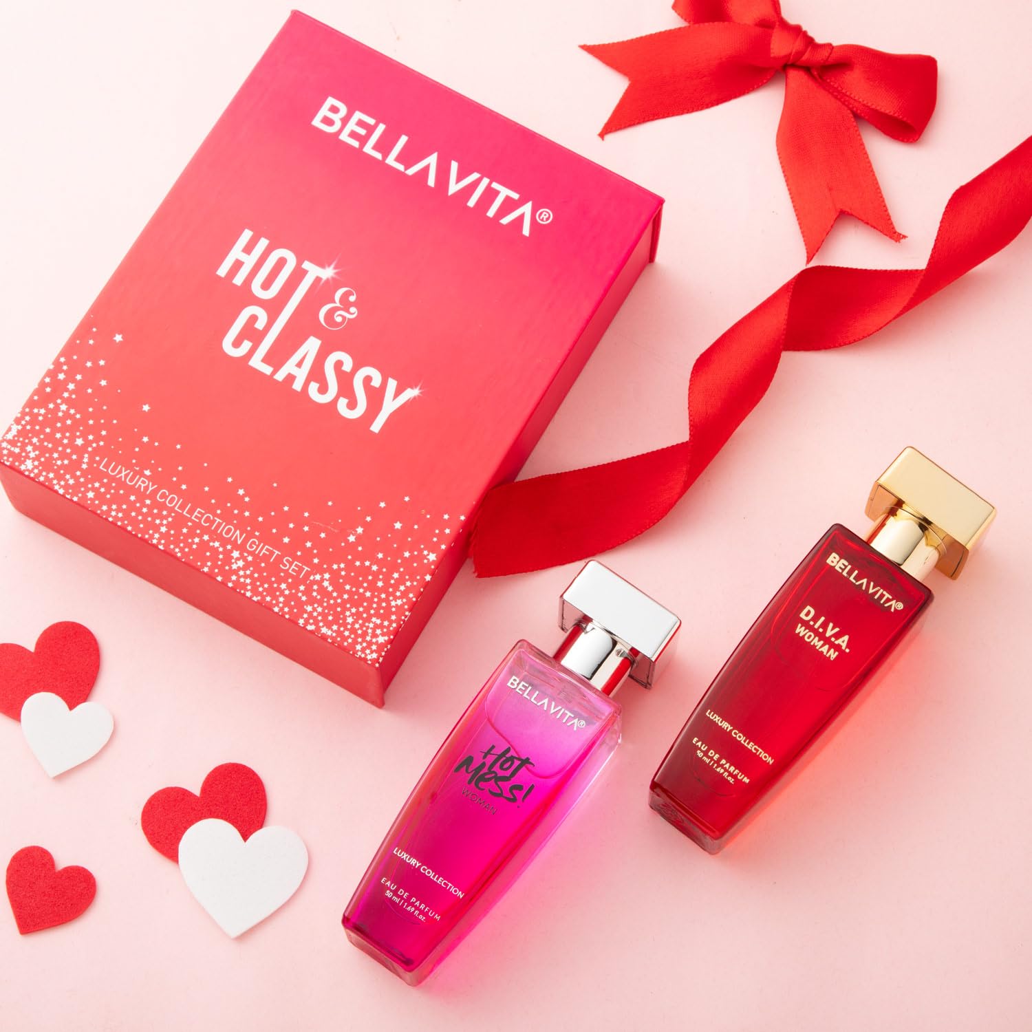 Bella Vita Luxury Hot & Classy Perfume Gift Set for Women – Long-Lasting Fragrance, 2 x 50ml