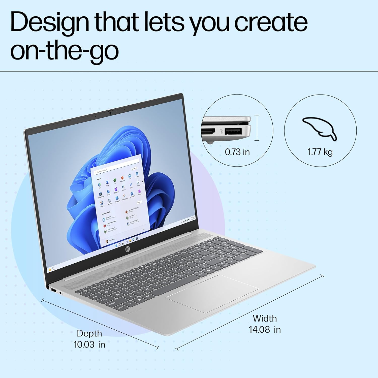 HP Pavilion 16 AI Laptop, Intel Core Ultra 5 125U