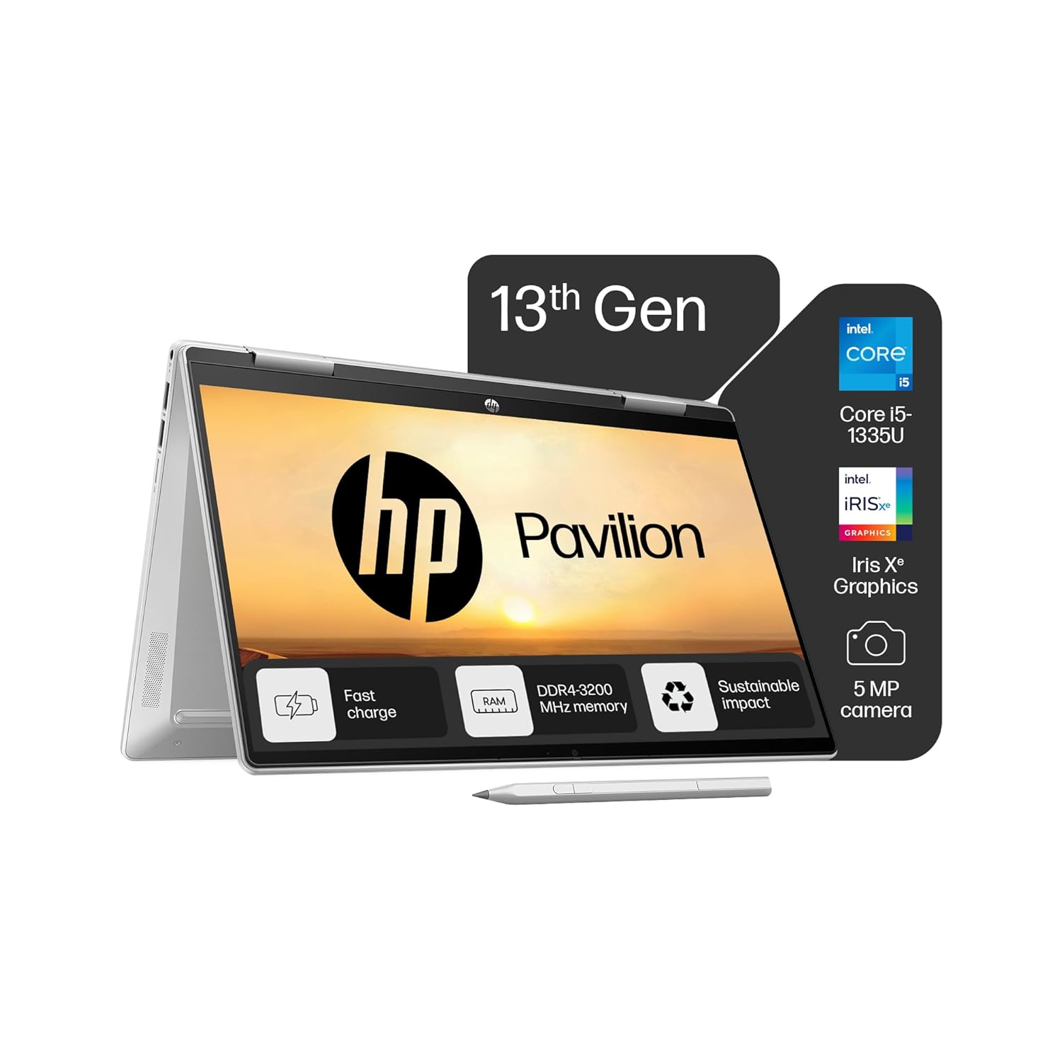 HP Pavilion x360 13th Gen Intel Core i5-1335U Laptop