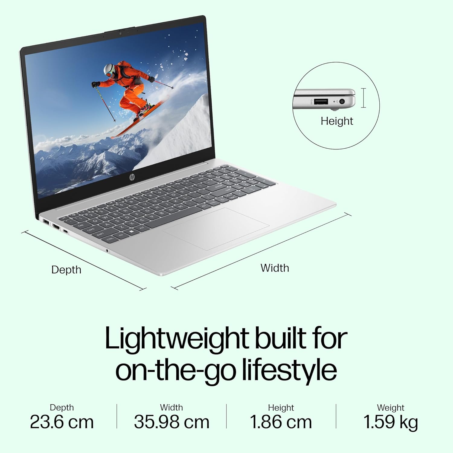 HP 15 Laptop 13th Gen Intel Core i7-1355U Laptop