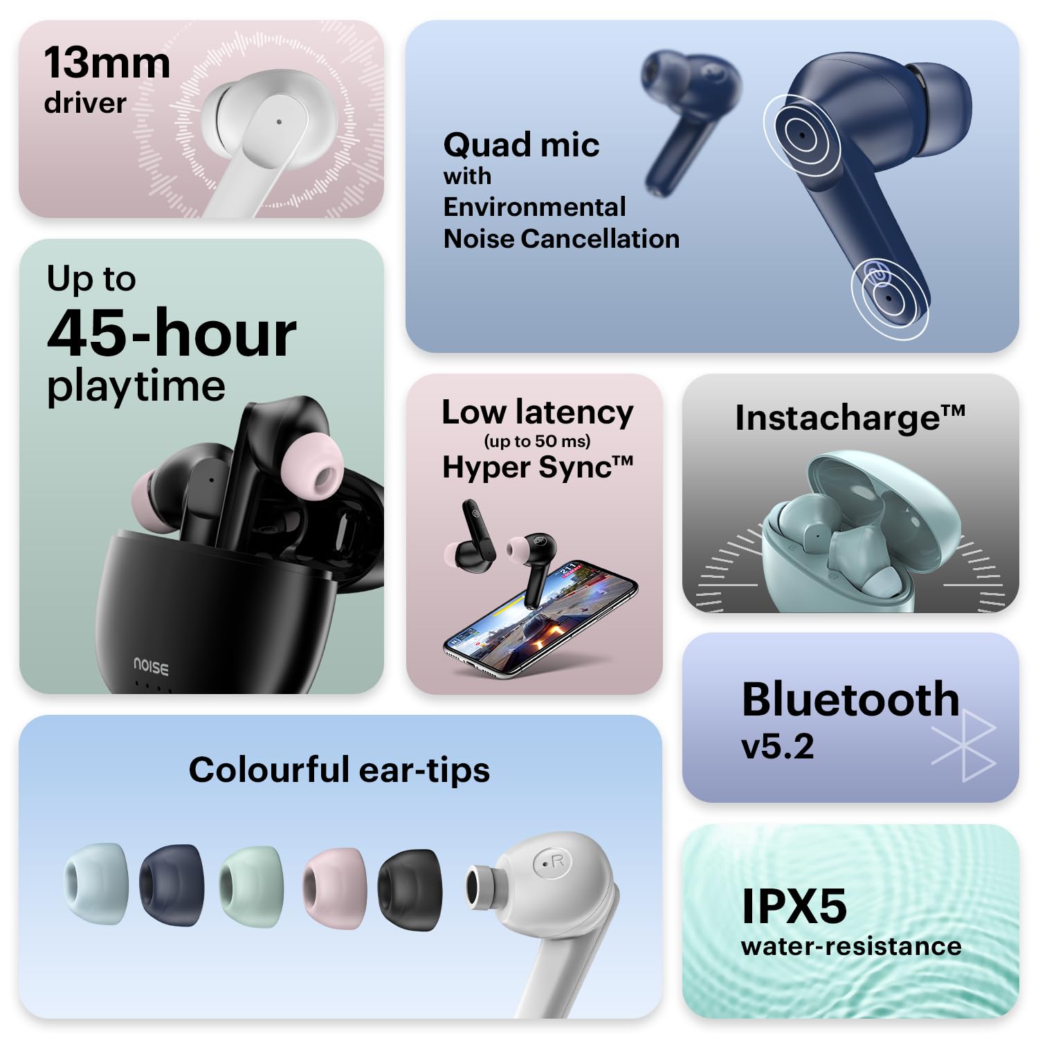 Noise Buds VS104 Truly Wireless in Earbuds with 45H of Playtime