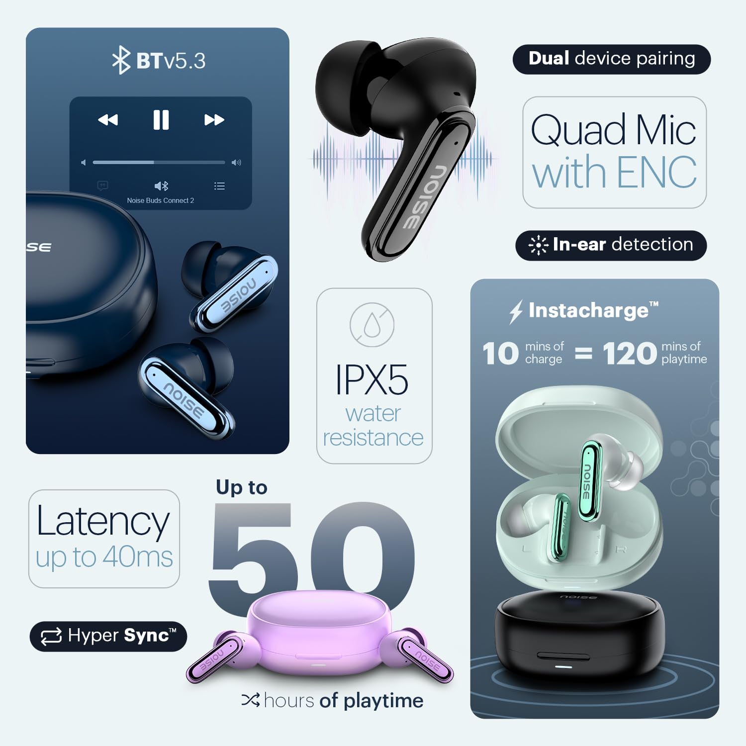 Noise Buds Connect 2 in Ear True Wireless Earbuds