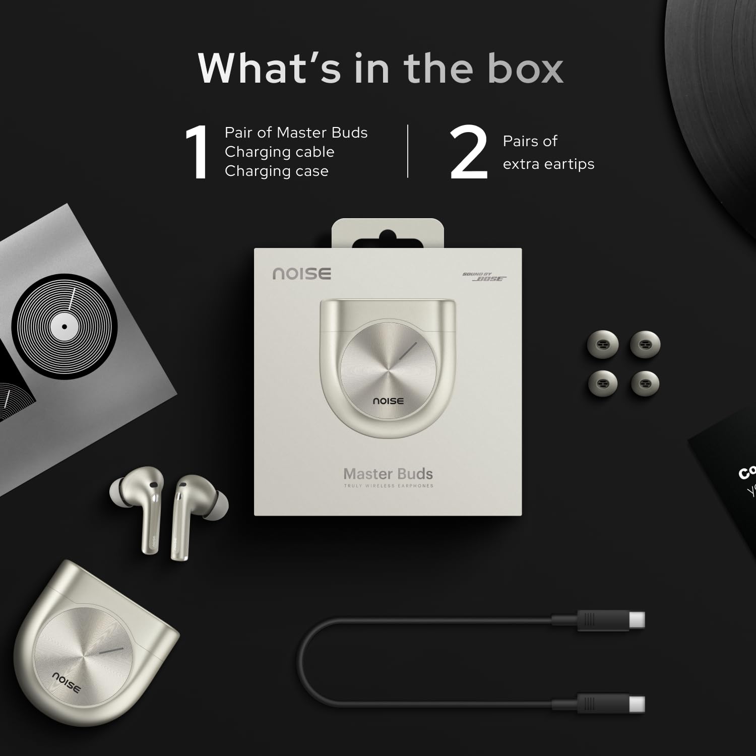 Noise Master Buds, Sound by Bose in-Ear Bluetooth Earbuds