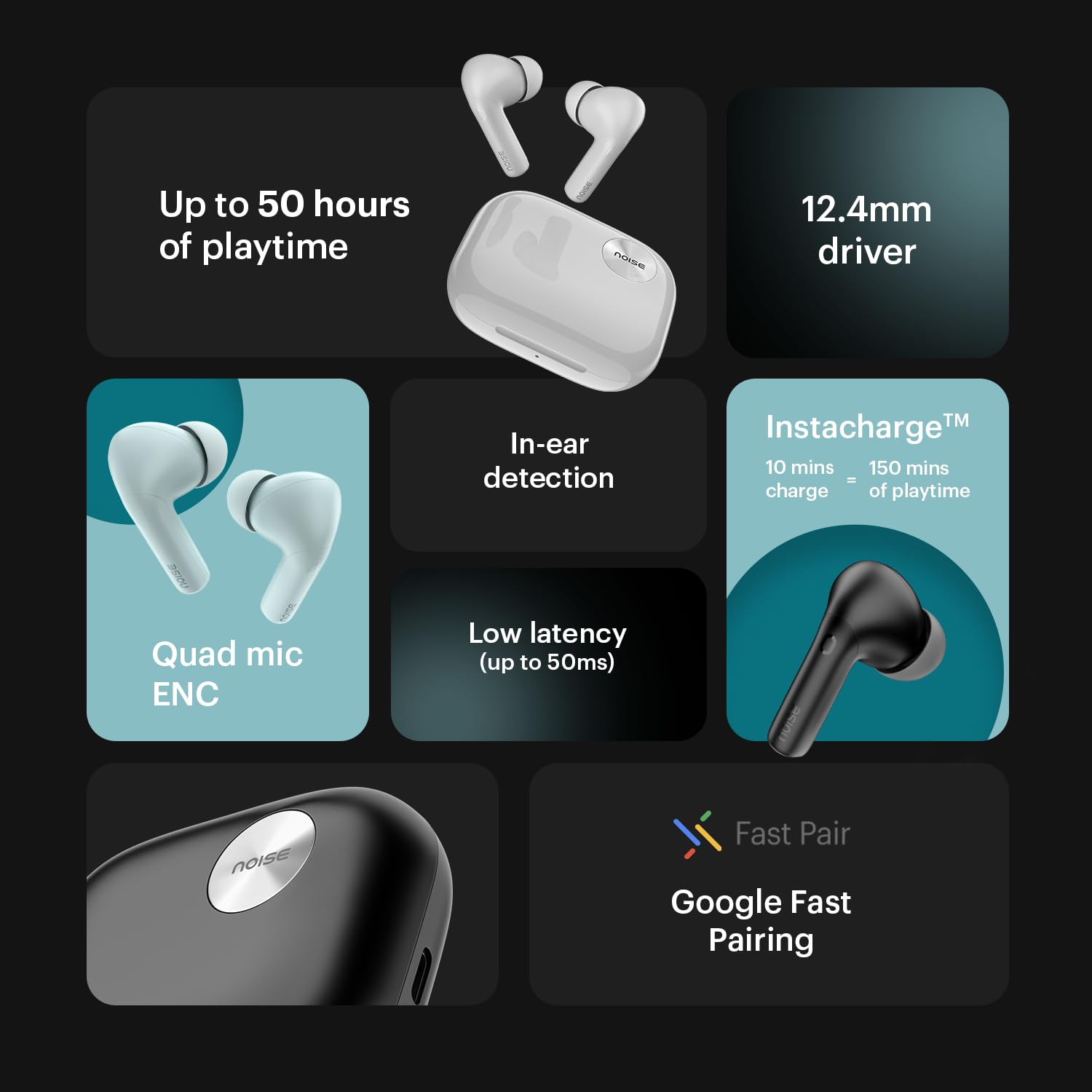 Noise Newly Launched Air Buds 6 in-Ear Bluetooth