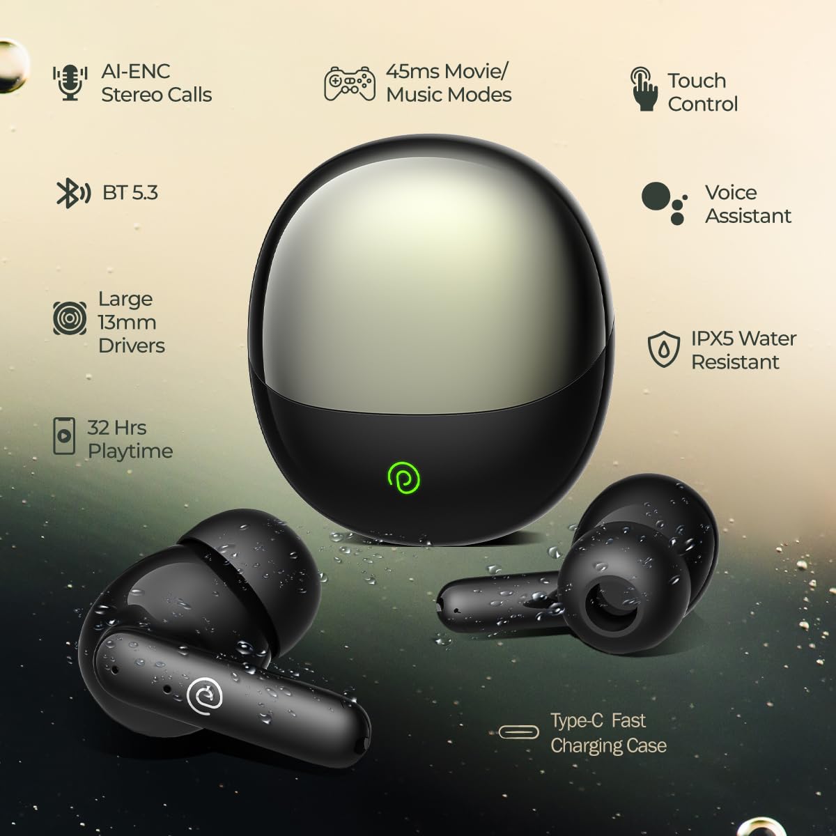 pTron Zenbuds Evo in-Ear TWS Earbuds