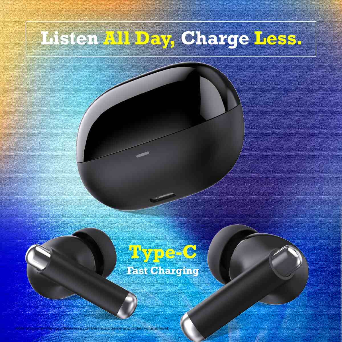 pTron Newly Launched Zenbuds Evo X5 34dB ANC TWS Earbuds