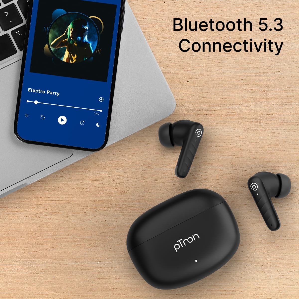 pTron Bassbuds Spark in-Ear TWS Earbuds