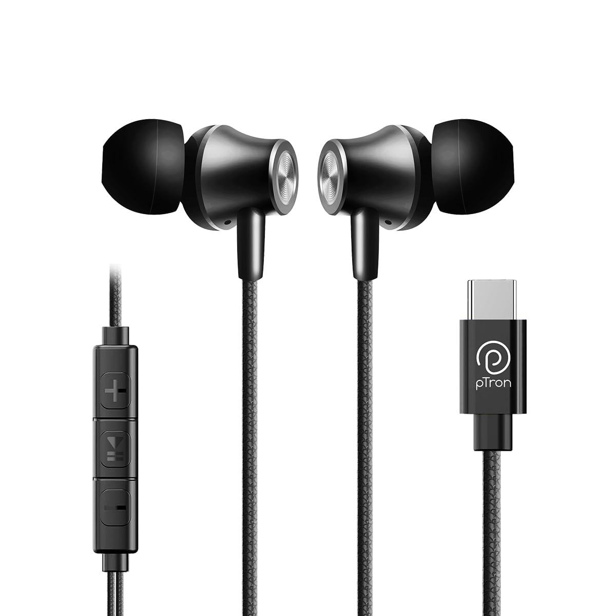pTron Boom Play in Ear Type C Wired Headphones
