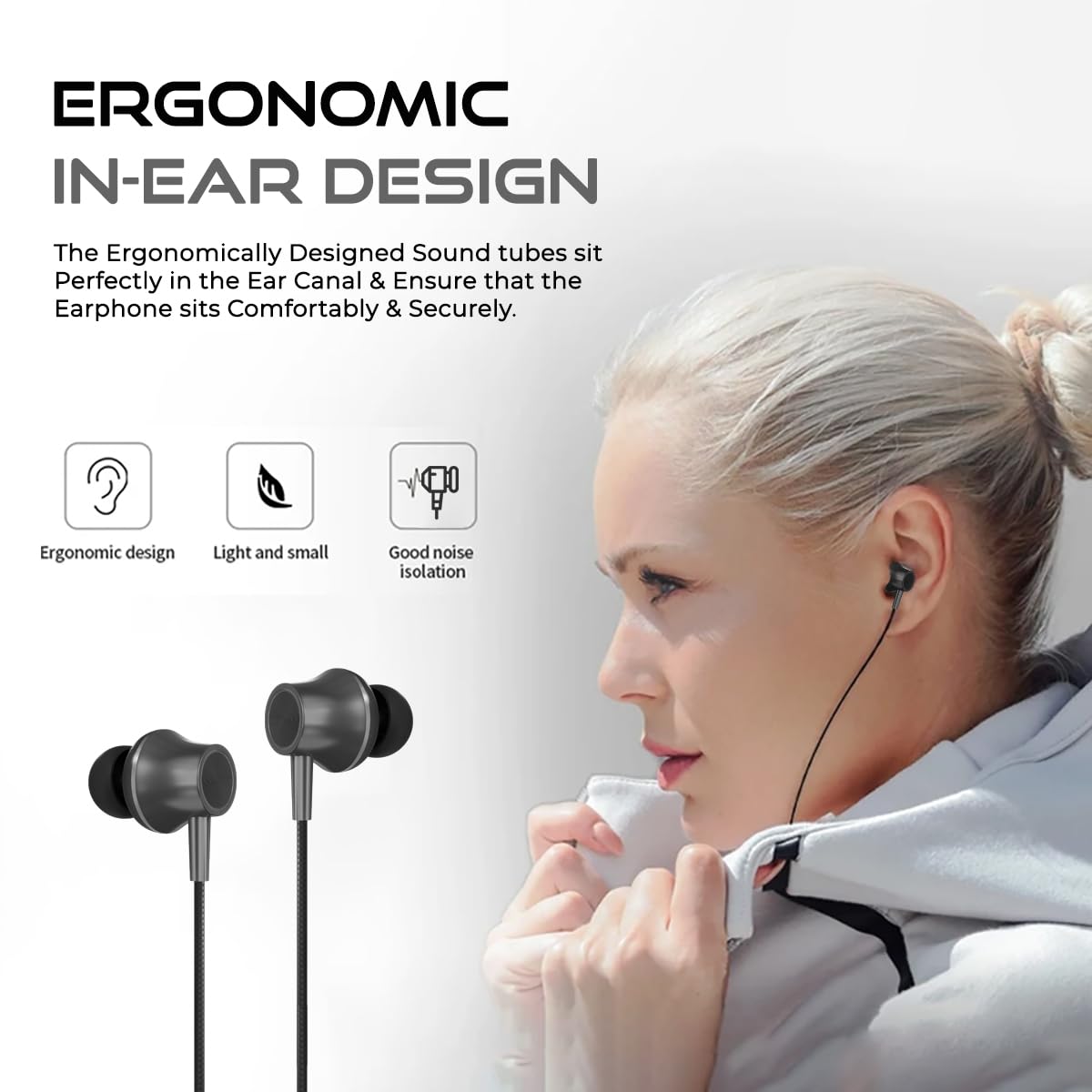pTron Boom Play in Ear Type C Wired Headphones
