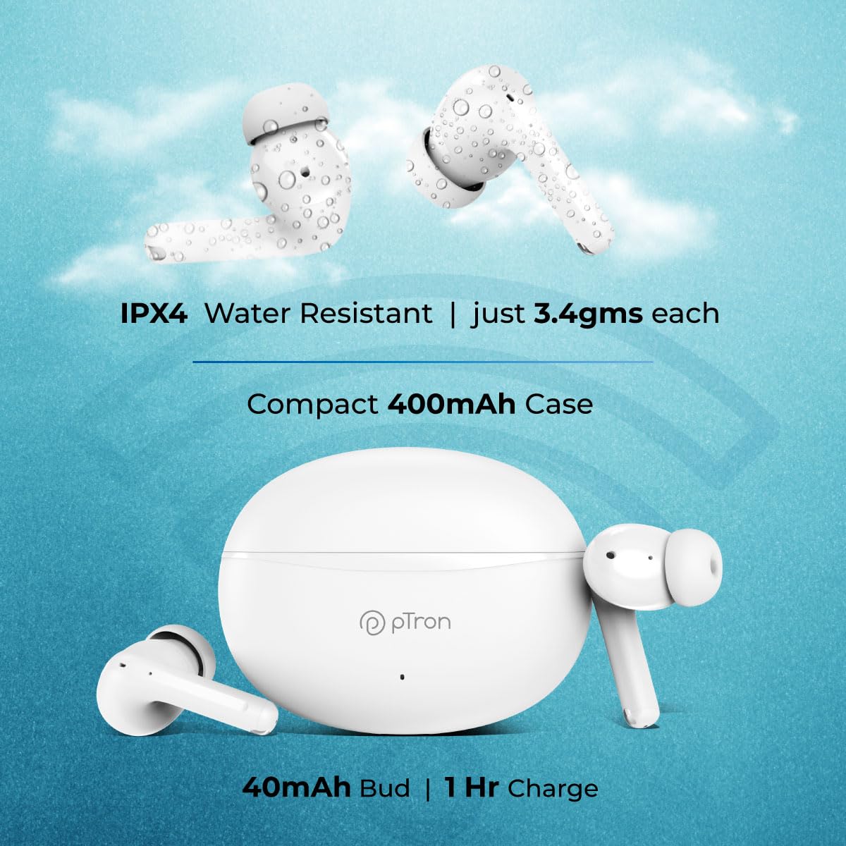 pTron Basspods P481 TWS Earbuds