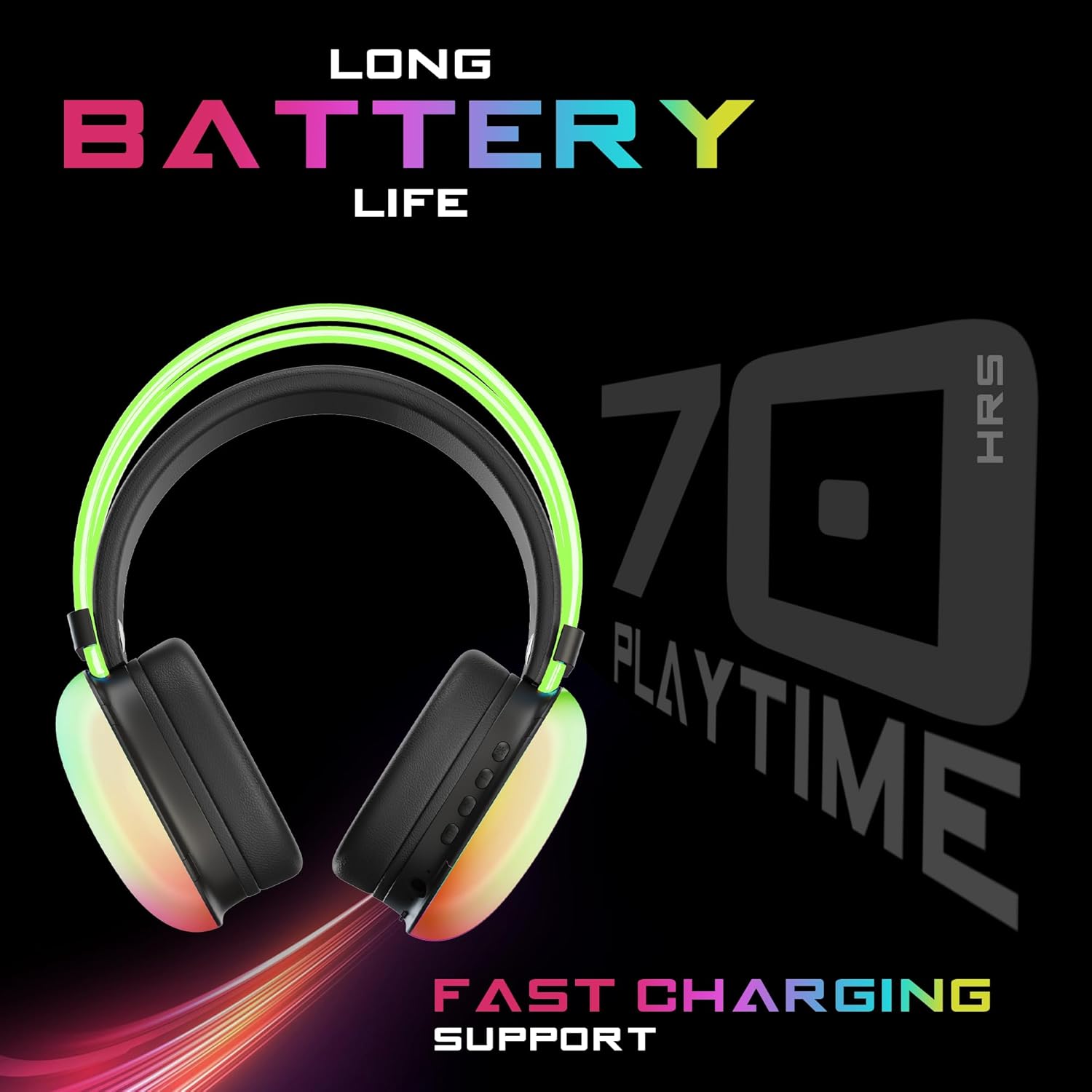 truke Newly Launched BTG Thunder Over the Ear Gaming Headphone