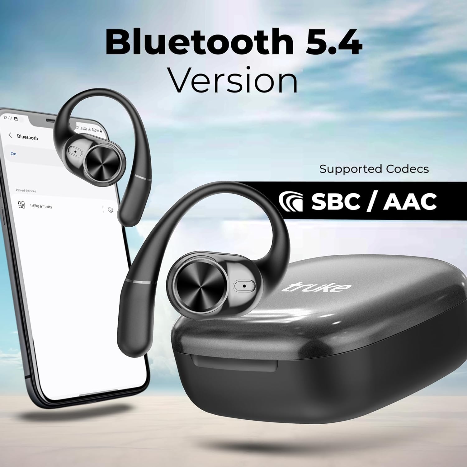 truke Newly Launched Buds Infinity Open Ear Wireless Earbuds