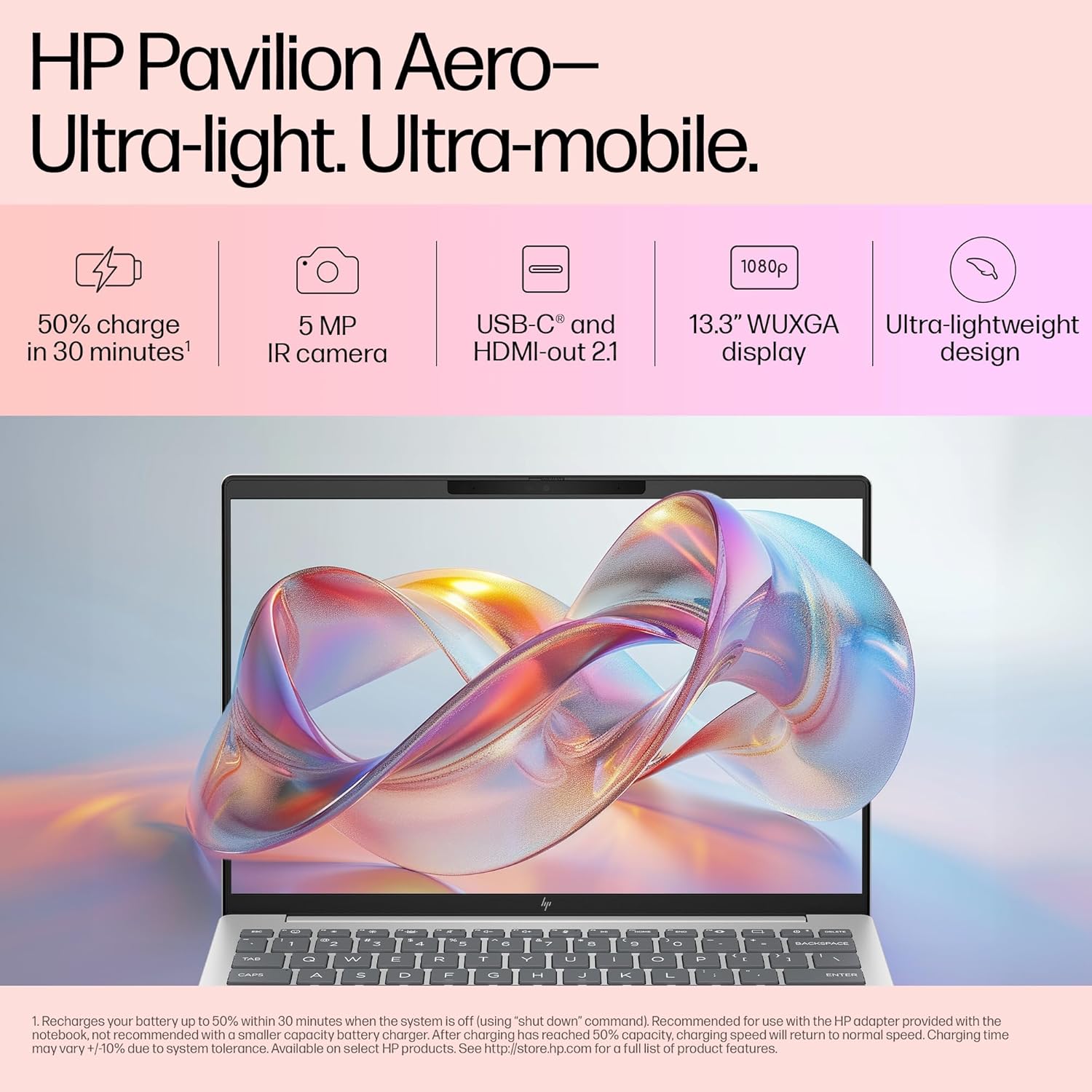HP Pavilion Aero AMD Ryzen 7-8840U AI Laptop
