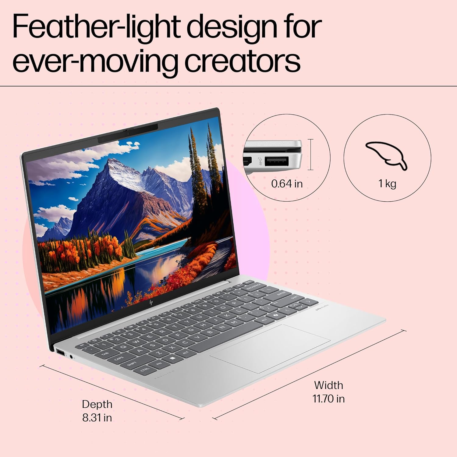 HP Pavilion Aero AMD Ryzen 7-8840U AI Laptop