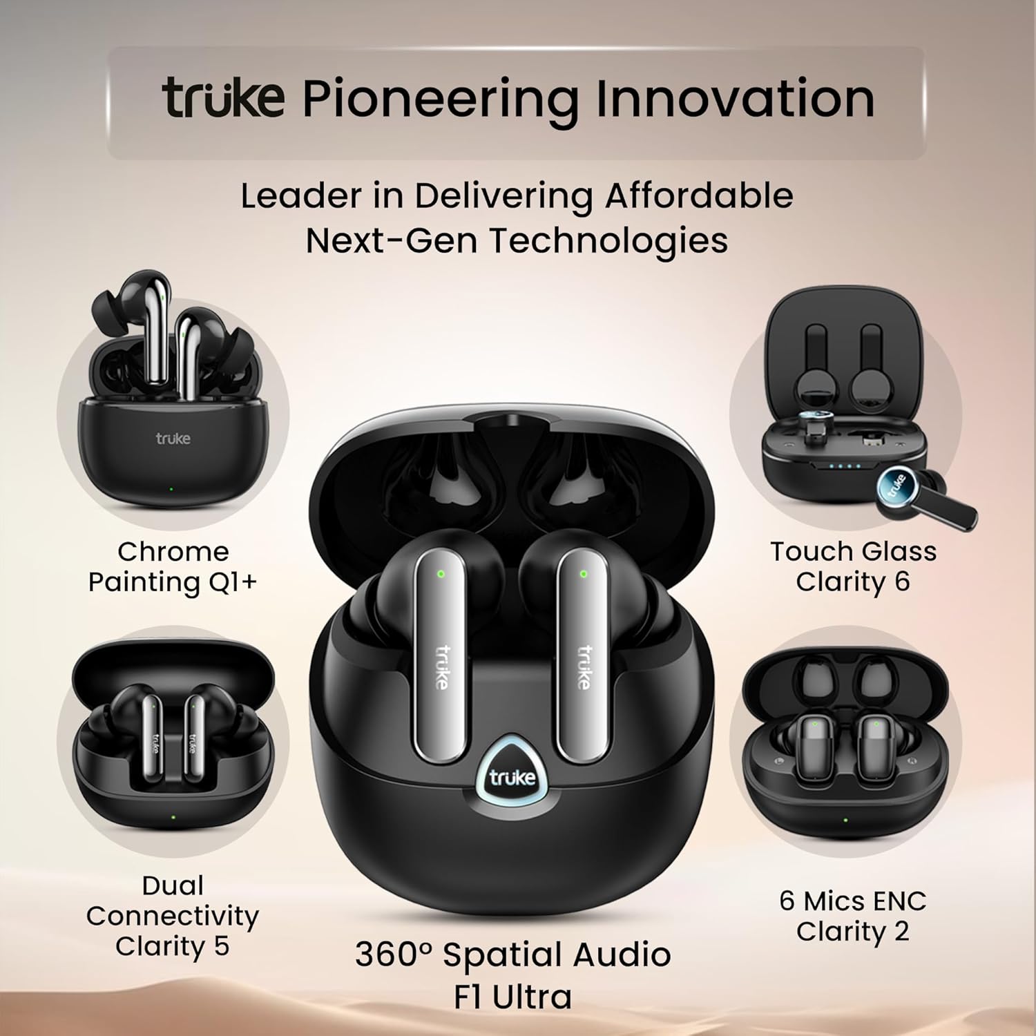 truke Buds F1 Ultra True Wireless in Ear Earbuds