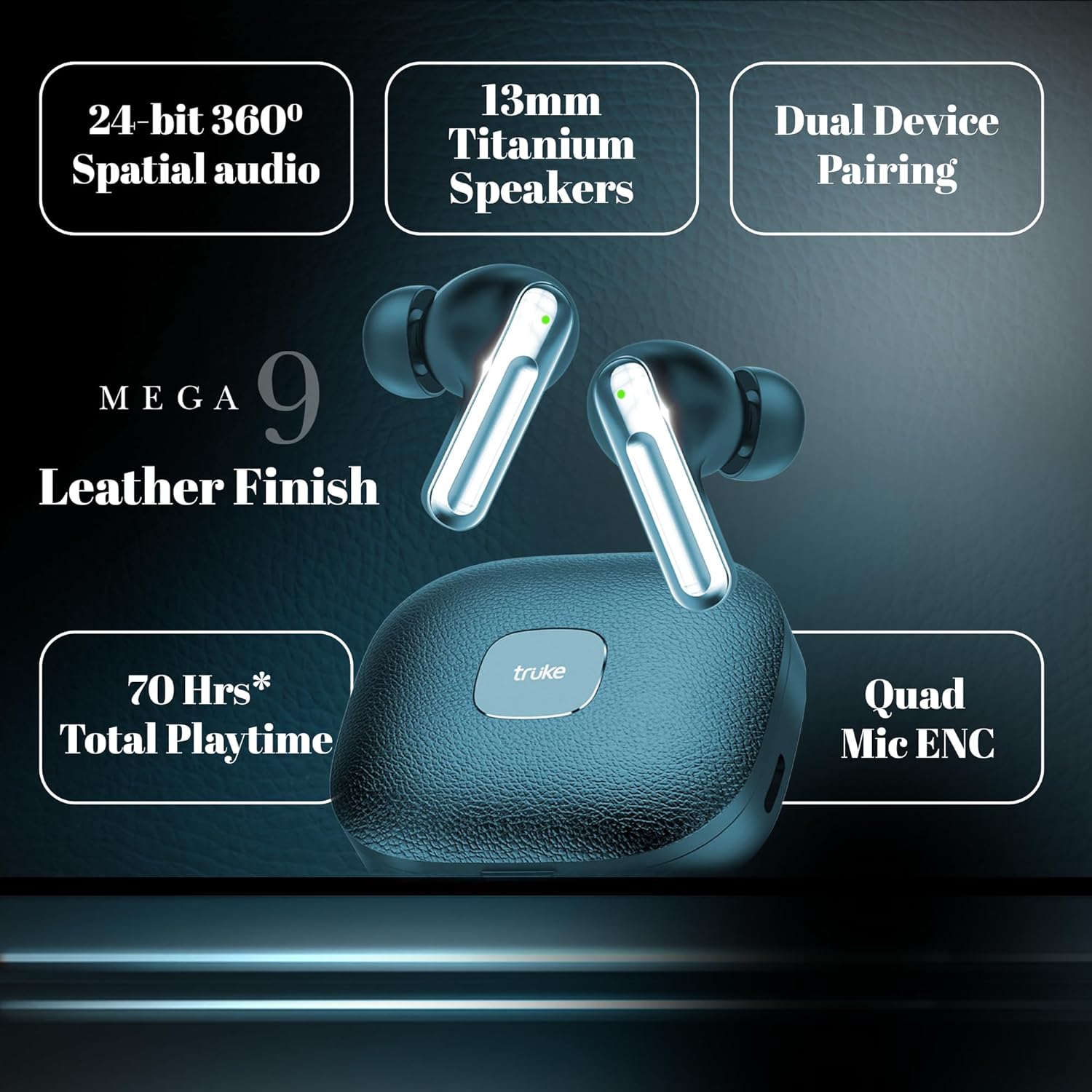 truke Mega 9 New Launch True Wireless in Ear Earbuds