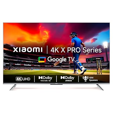 Xiaomi 125 cm (50 inch) X Pro 4K Dolby Vision IQ Series Smart Google LED TV Model: L50M8-5XIN