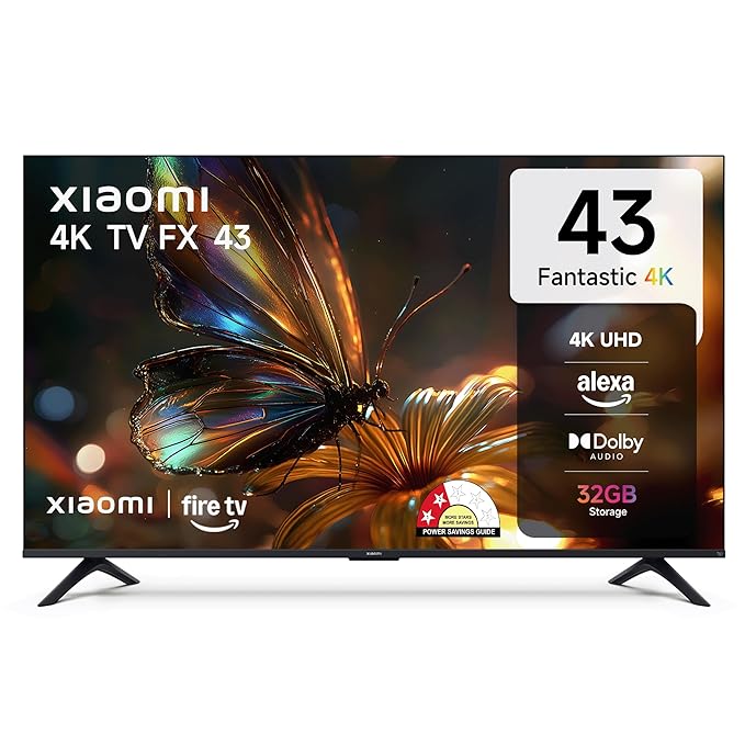 Xiaomi 108 cm (43 inch) FX Ultra HD 4K Smart LED Fire TV Model: L43MB-FIN