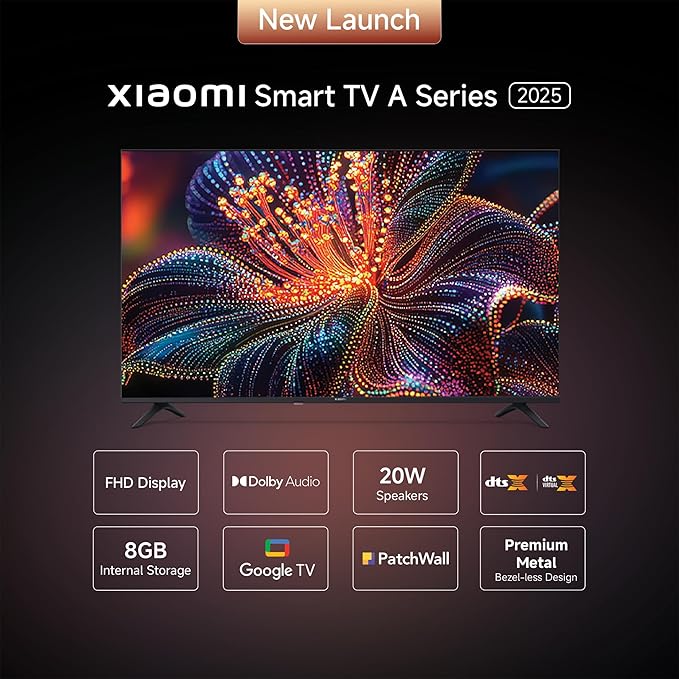 Xiaomi 80 cm (32 inch) A Series HD Ready Smart Google LED TV Model: L32MB-AIN