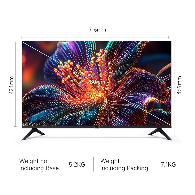 Xiaomi 80 cm (32 inch) A Series HD Ready Smart Google LED TV Model: L32MB-AIN