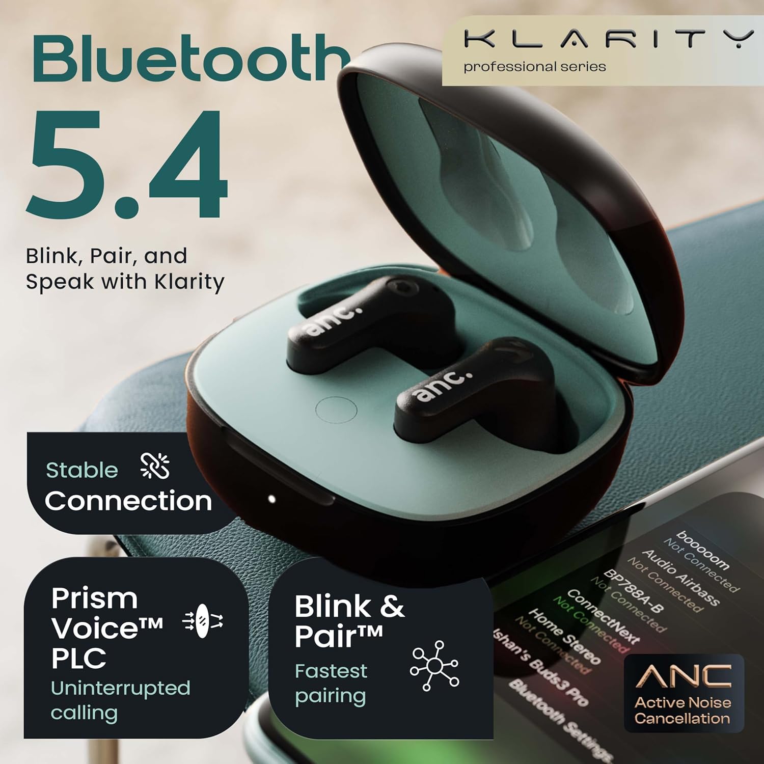 GOBOULT Klarity 4 ANC in-Ear Truly Wireless Earbuds
