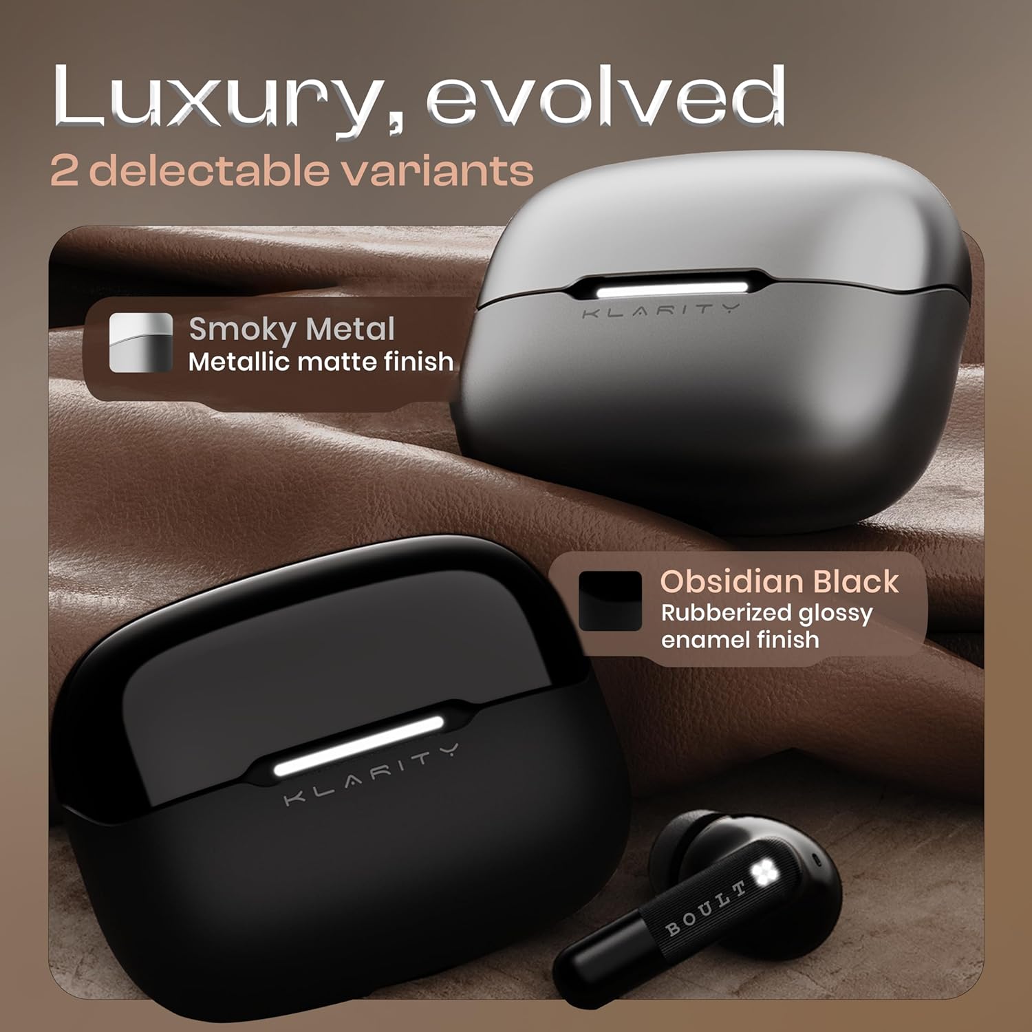 GOBOULT Klarity 3 6-Mic Hybrid ANC Upto 50dB in Ear Earbuds