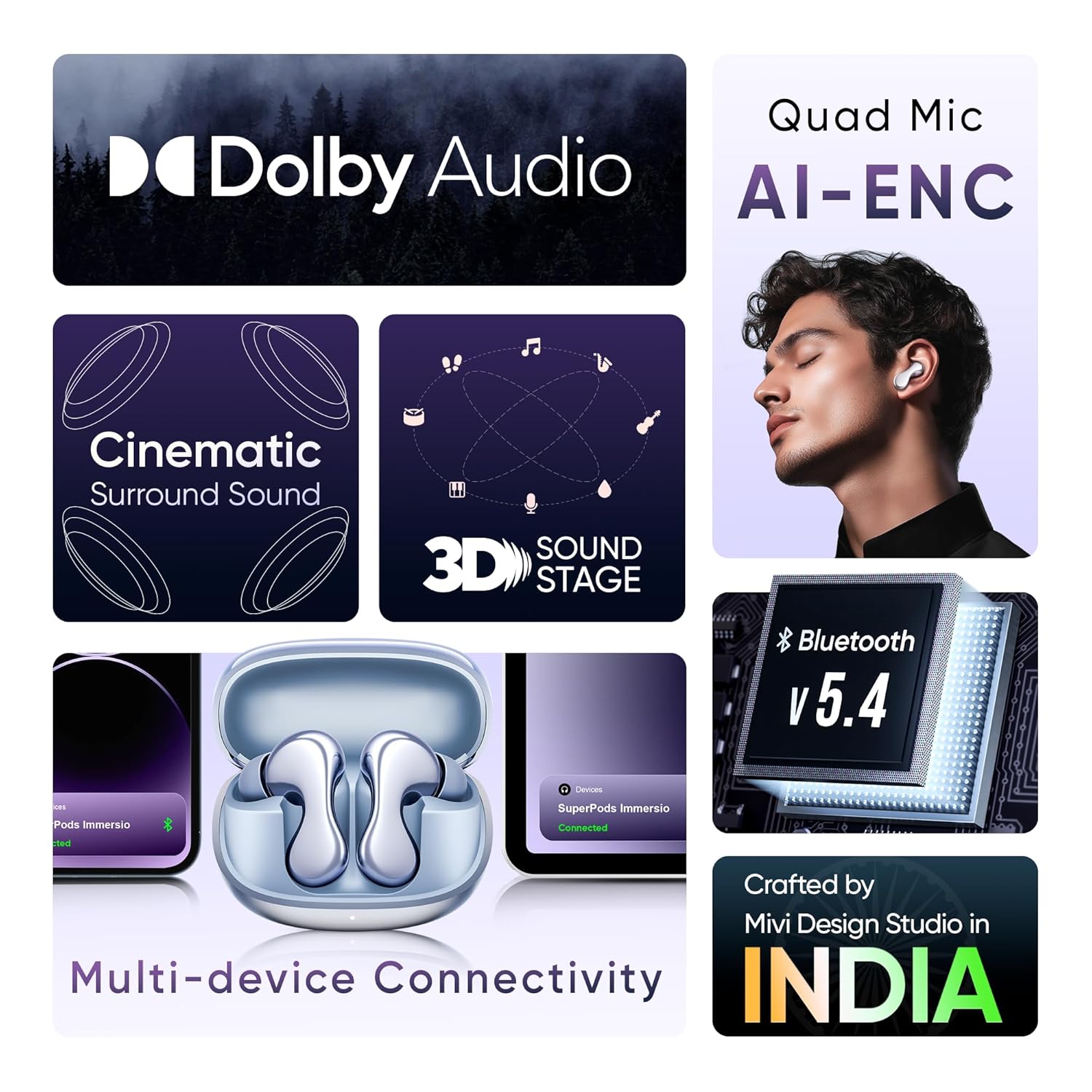 Mivi SuperPods Immersio Flagship Launch Dolby Audio Bluetooth Earbuds