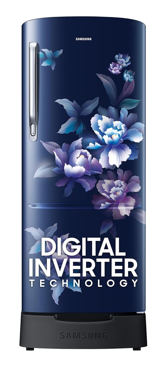 Samsung 183 L 4 Star Digital Inverter Direct-Cool Single Door Refrigerator RR20C1824HV, Camellia Purple, 2024 Model