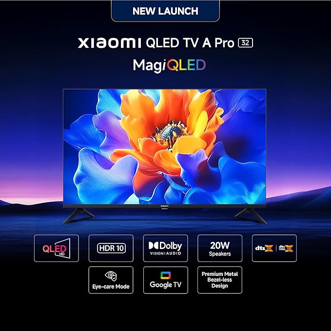 Xiaomi 80 cm (32 inch) A Pro QLED Series Smart LED TV Model: L32MB-APIN