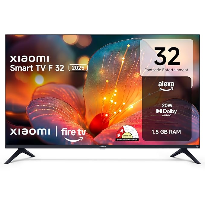 Xiaomi 80 cm (32 inch) F Series HD Ready Smart LED Fire TV Model: L32MB-FIN