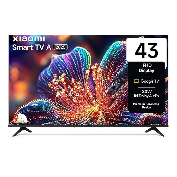 Xiaomi 108 cm (43 inch) A Series Full HD Smart Google LED TV Model: L43MB-AFIN