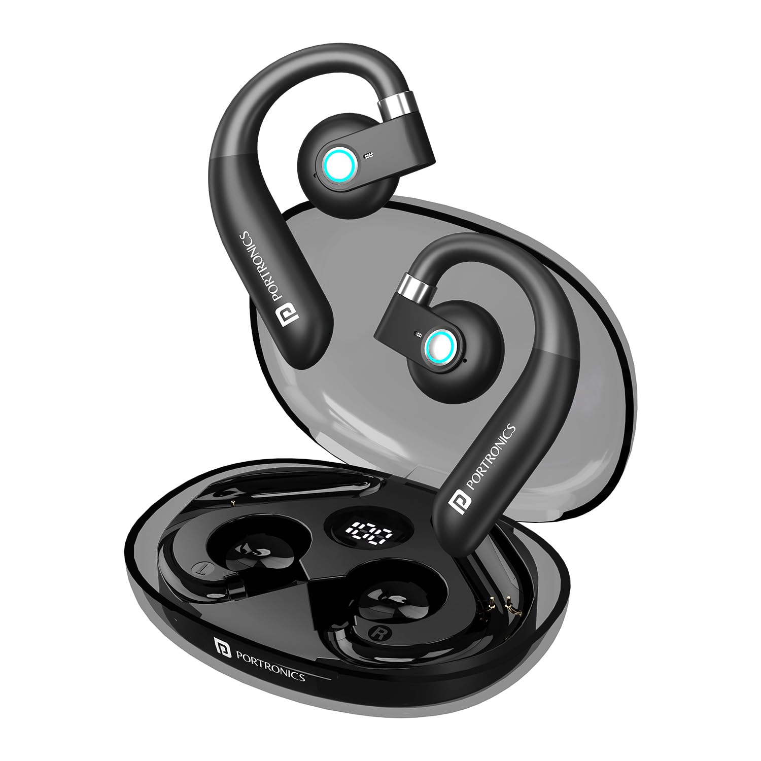 Portronics Harmonics Twins S14 Over Ear OWS Smart Wireless Earbuds