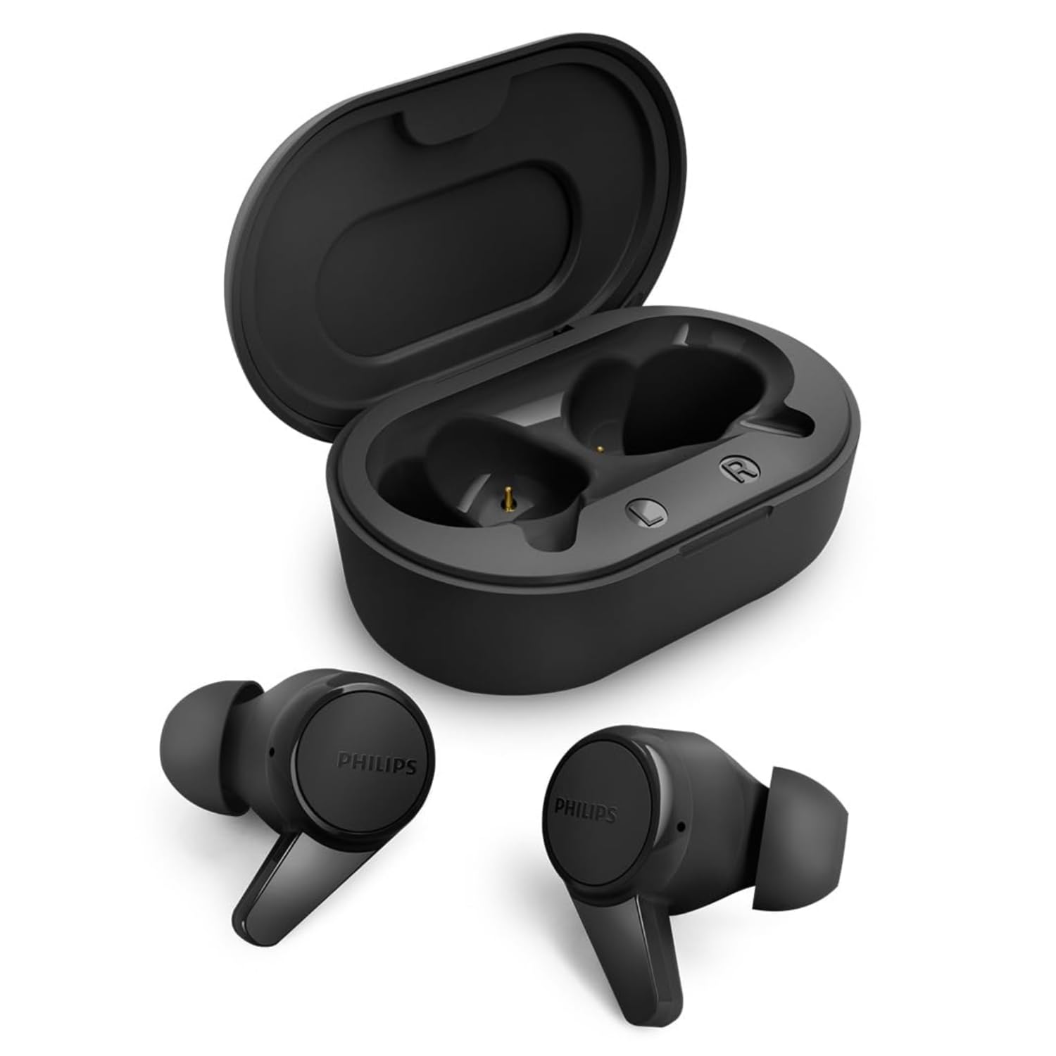 Philips Audio TWS TAT1207BK True Wireless Earbuds
