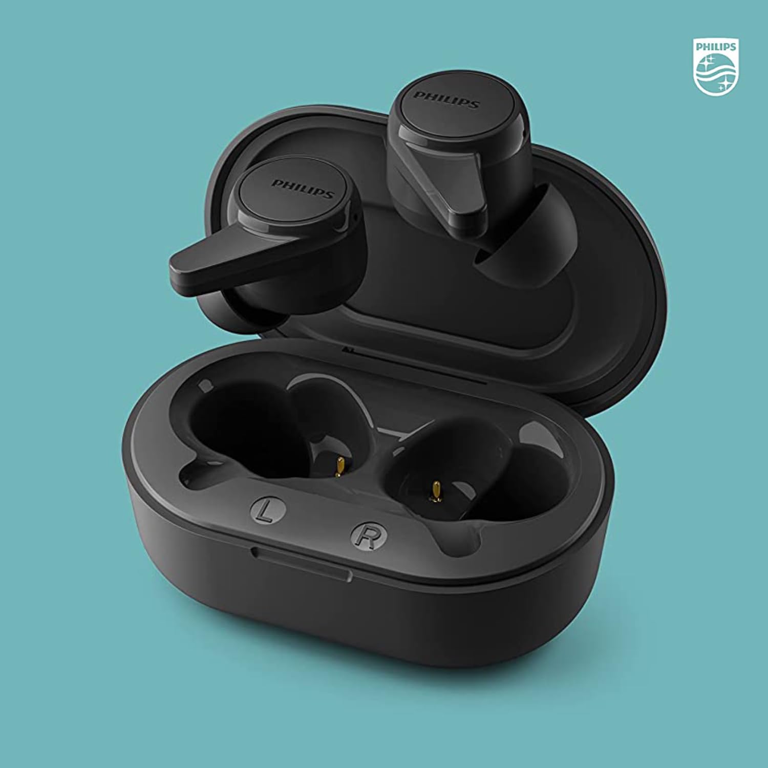 Philips Audio TWS TAT1207BK True Wireless Earbuds