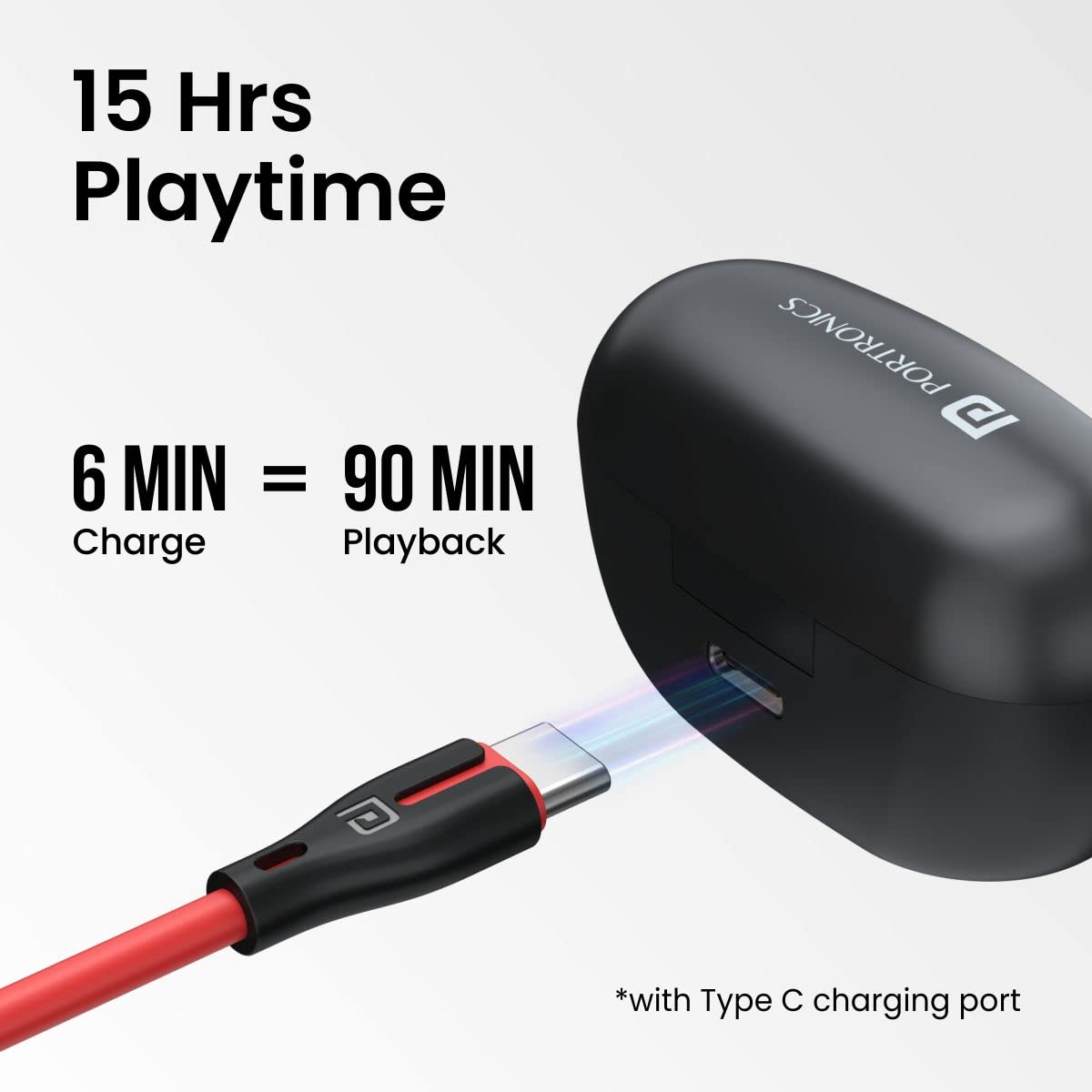 Portronics Harmonics Twins S5 Smart TWS in Earbuds