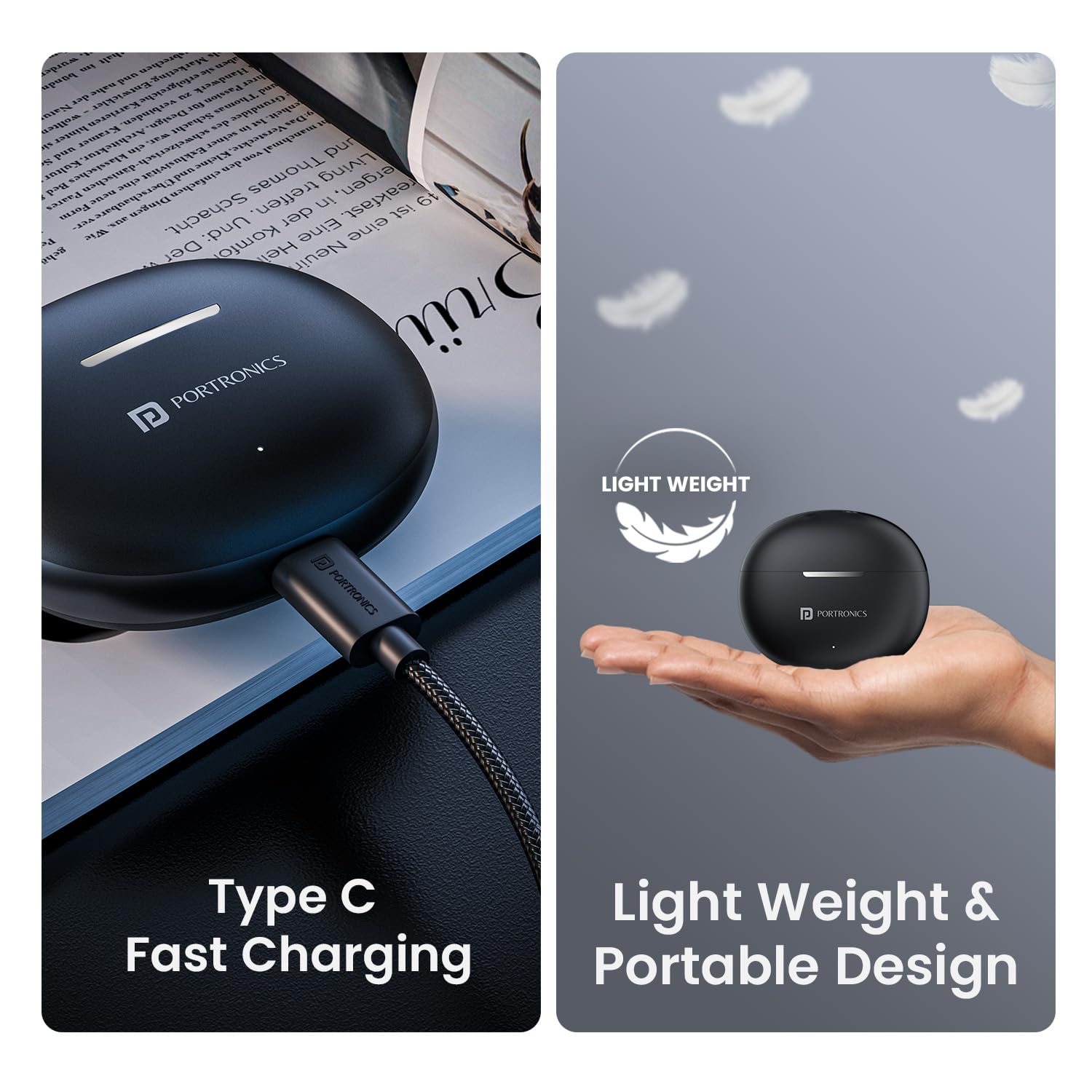 Portronics Harmonics Twins S19 Truly Wireless in Ear Earbuds