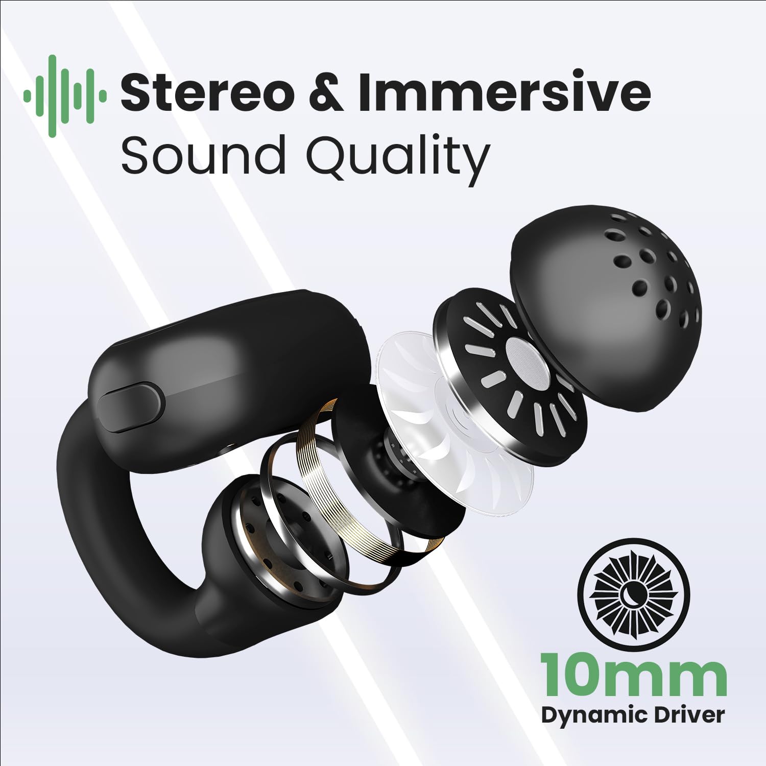 Portronics Harmonics Twins S15 Smart OWS Wireless Earbuds