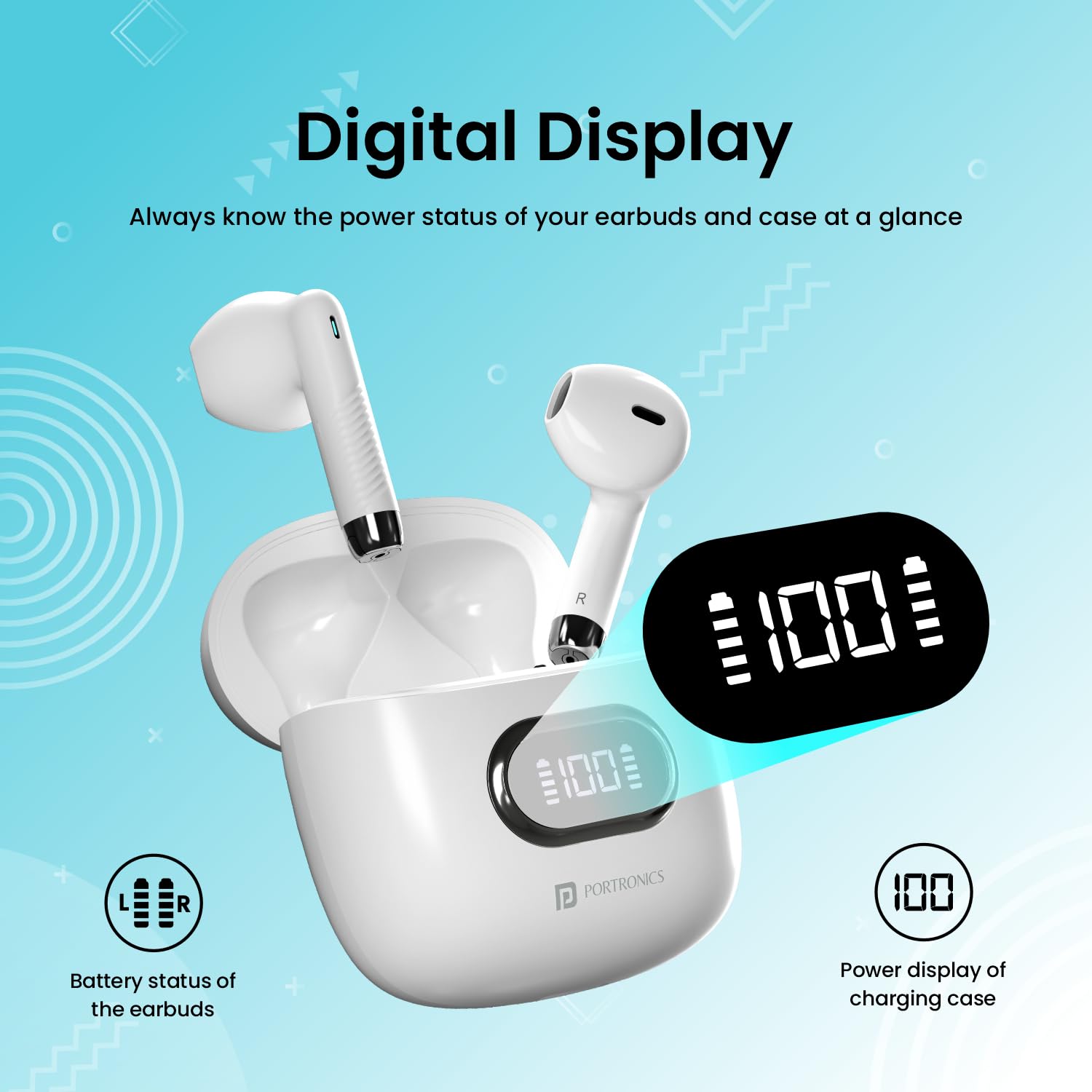 Portronics Harmonics Twins S9 True Wireless in Ear Earbuds