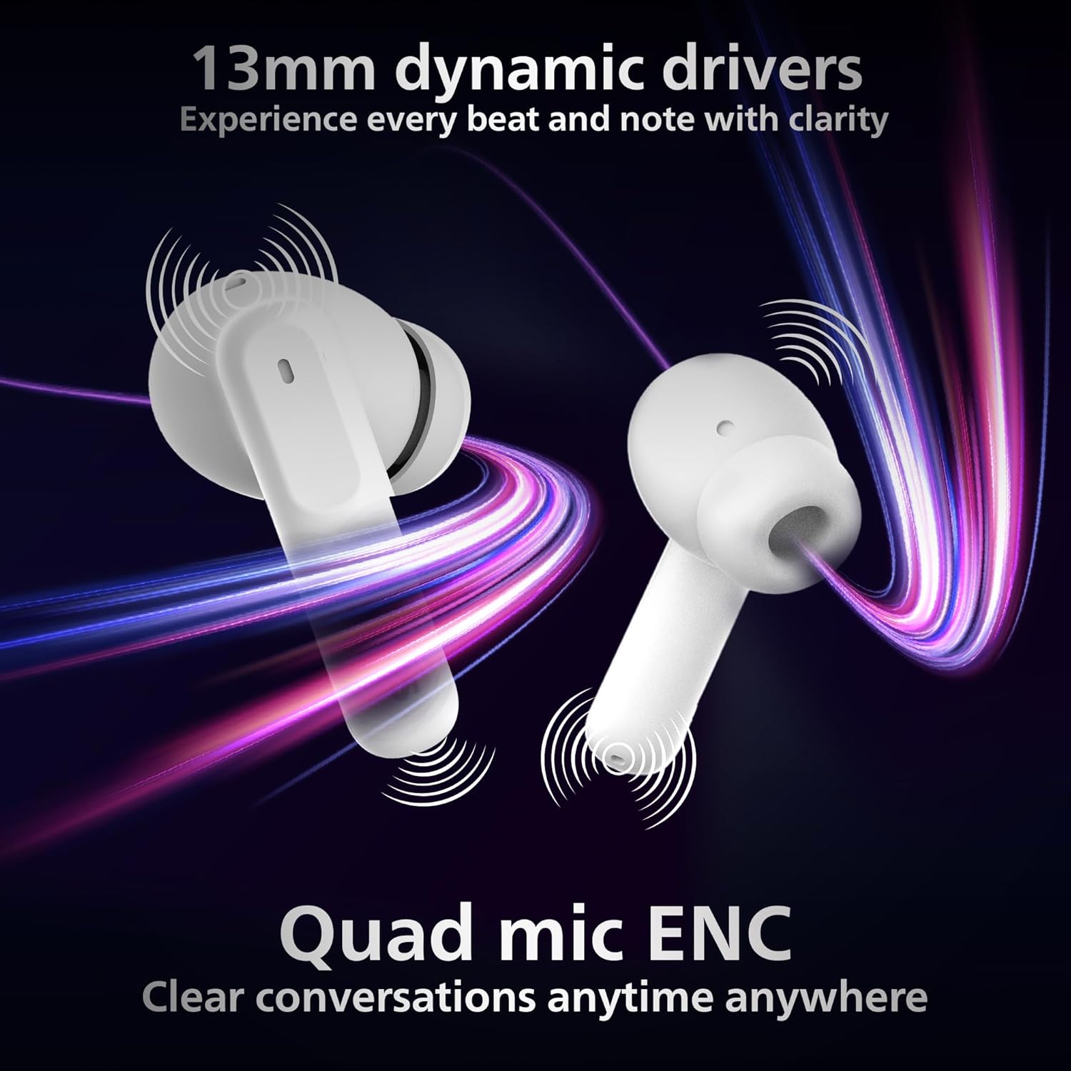 PHILIPS TAT1050WT 94 Truly Wireless Earbuds