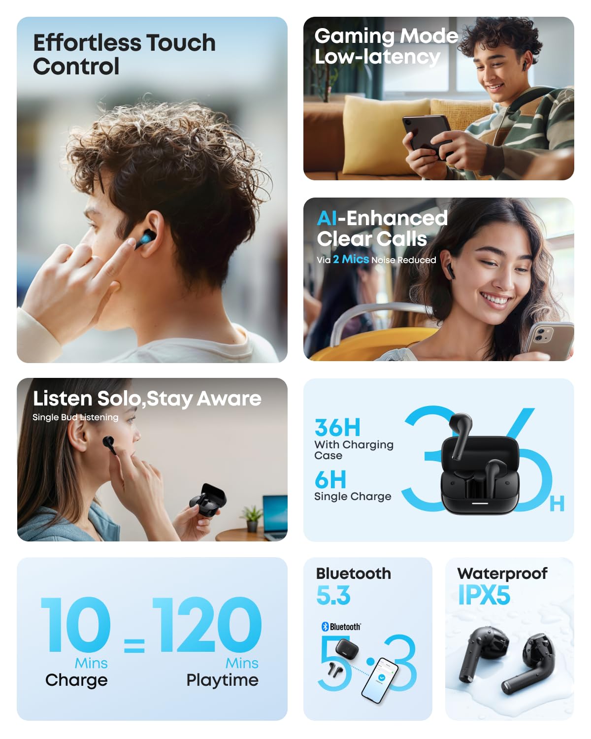 soundcore K20i by Anker, Semi-in-Ear Earbuds