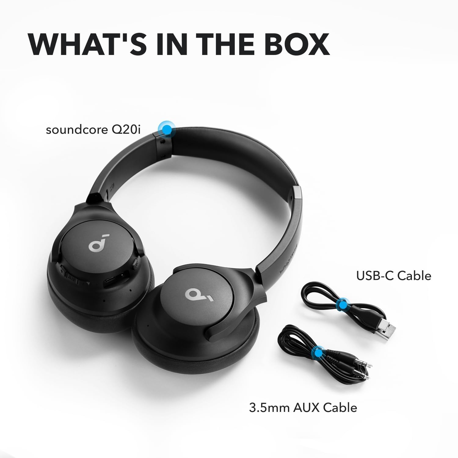 soundcore by Anker Q20i Wireless Bluetooth Over-Ear Headphones
