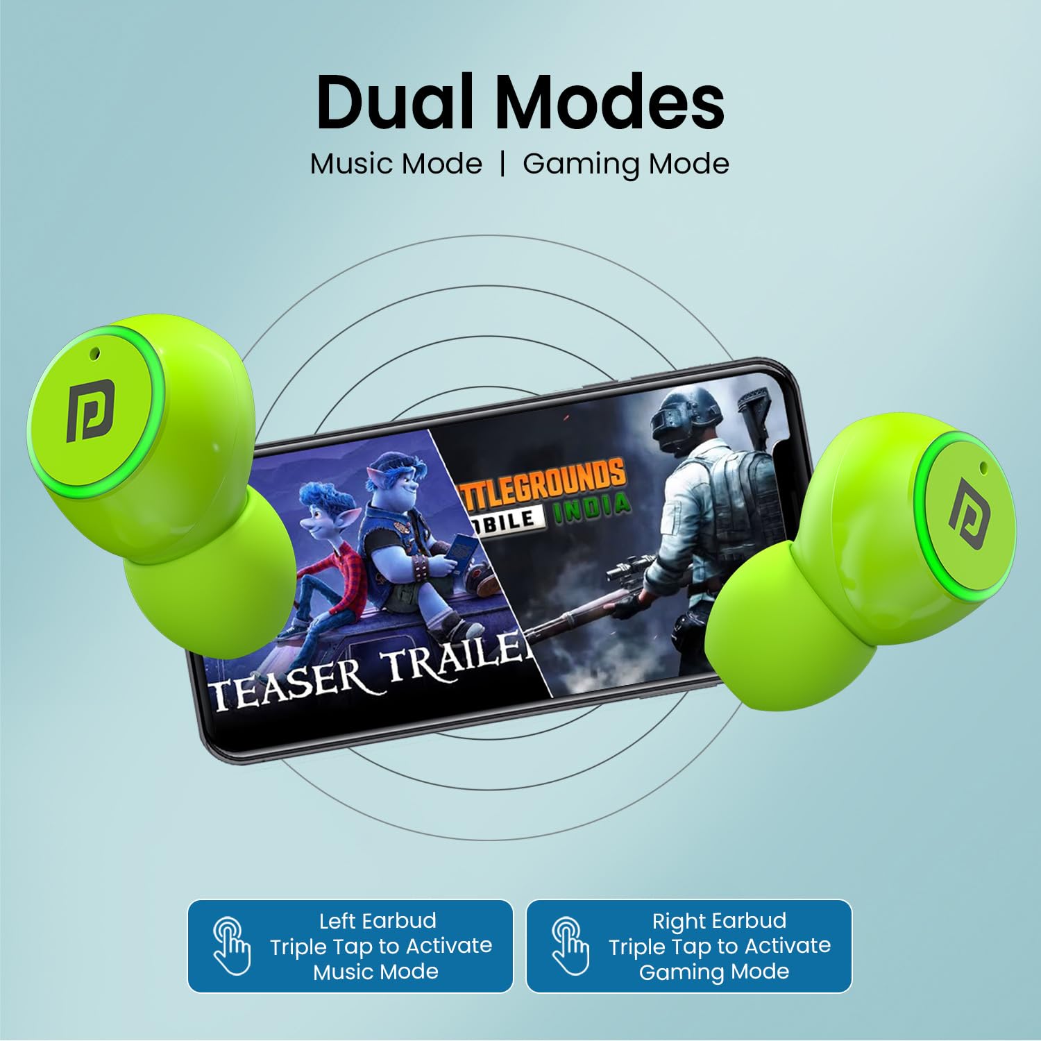 Portronics Harmonics Twins S13 in Ear True Wireless Earbuds