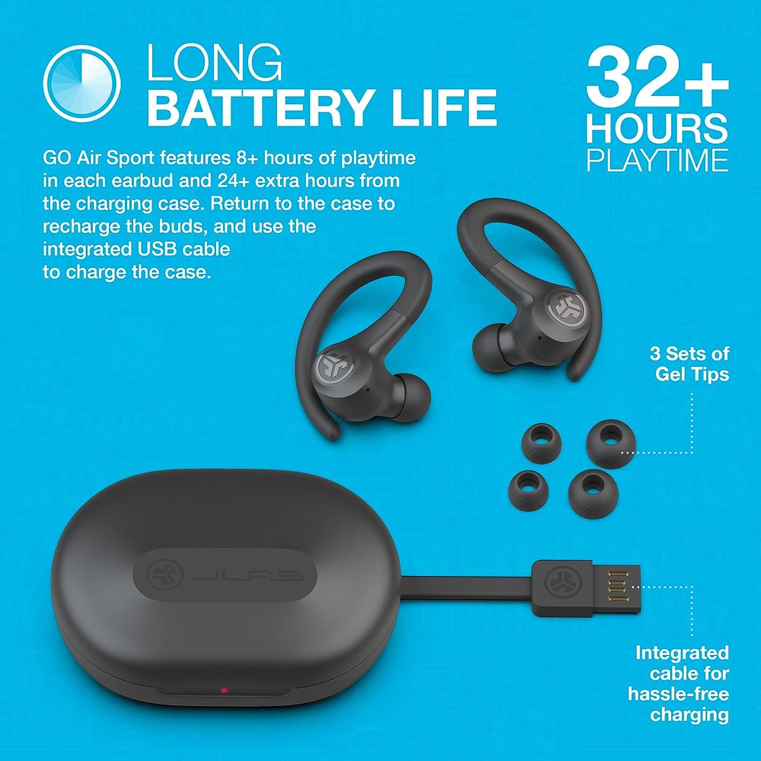 JLab Go Air Sport TWS Sports Earbuds
